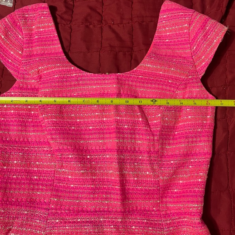 Lilly Pulitzer Vibrant Pink and Gold Mini Dress - Picture 10 of 12